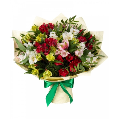 Букет «Теплые чувства» – разноцветные альстромерии с нежным посылом Алатырь Чувашская Республика Букет «Теплые чувства» – разноцветные альстромерии с нежным посылом Алатырь Чувашская Республика