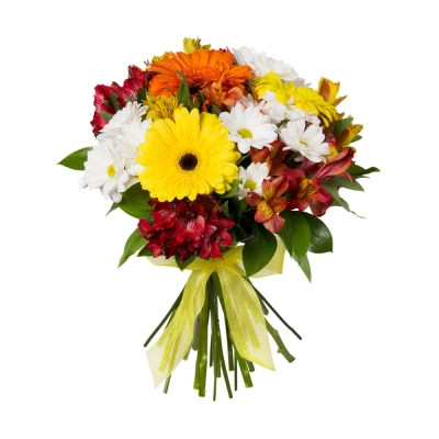 Букет «Красочный фонтан» — яркая симфония из альстромерий, гербер и хризантем Алатырь Чувашская Республика Букет «Красочный фонтан» — яркая симфония из альстромерий, гербер и хризантем Алатырь Чувашская Республика