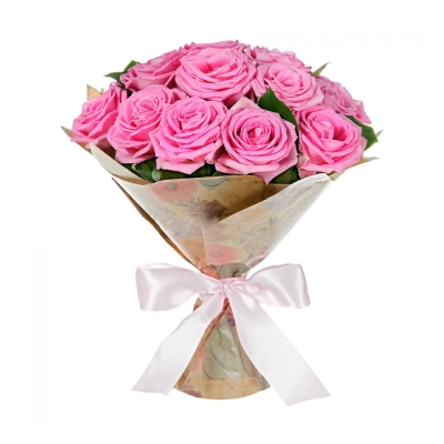 Букет из розовых роз с рускусом – нежность в каждом лепестке Алатырь Чувашская Республика Букет из розовых роз с рускусом – нежность в каждом лепестке Алатырь Чувашская Республика