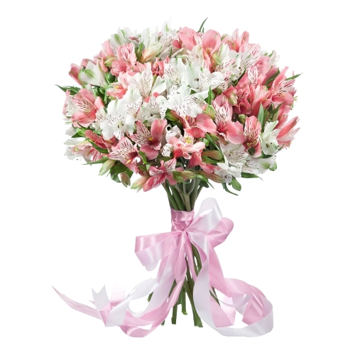 «Воздушная нежность»  букет из розовых альстромерий Алатырь Чувашская Республика «Воздушная нежность»  букет из розовых альстромерий Алатырь Чувашская Республика