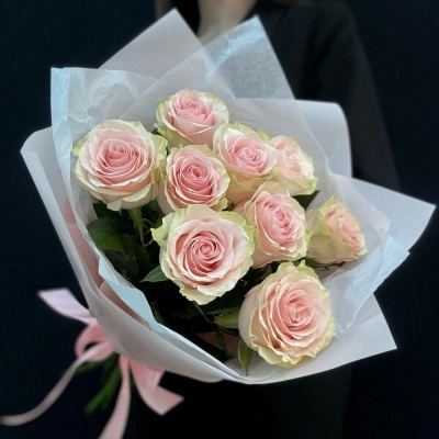 Букет из 9 розовых роз – нежность в каждом лепестке Алатырь Чувашская Республика Букет из 9 розовых роз – нежность в каждом лепестке Алатырь Чувашская Республика