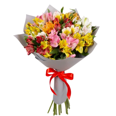 Букет «Рассвет» из разноцветных альстромерий Алатырь Чувашская Республика Букет «Рассвет» из разноцветных альстромерий Алатырь Чувашская Республика