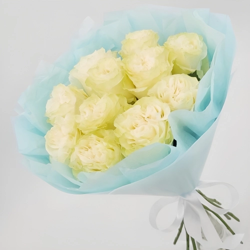 Букет «Кружевное облачко» – 11 белоснежных роз в нежной упаковке Алатырь Чувашская Республика Букет «Кружевное облачко» – 11 белоснежных роз в нежной упаковке Алатырь Чувашская Республика